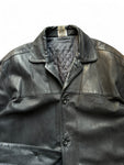 Vintage Adidas Lederjacke 1999 Schwarz XXL
