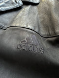 Vintage Adidas Lederjacke 1999 Schwarz XXL