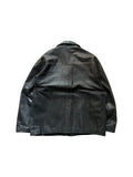 Vintage Adidas Lederjacke 1999 Schwarz XXL