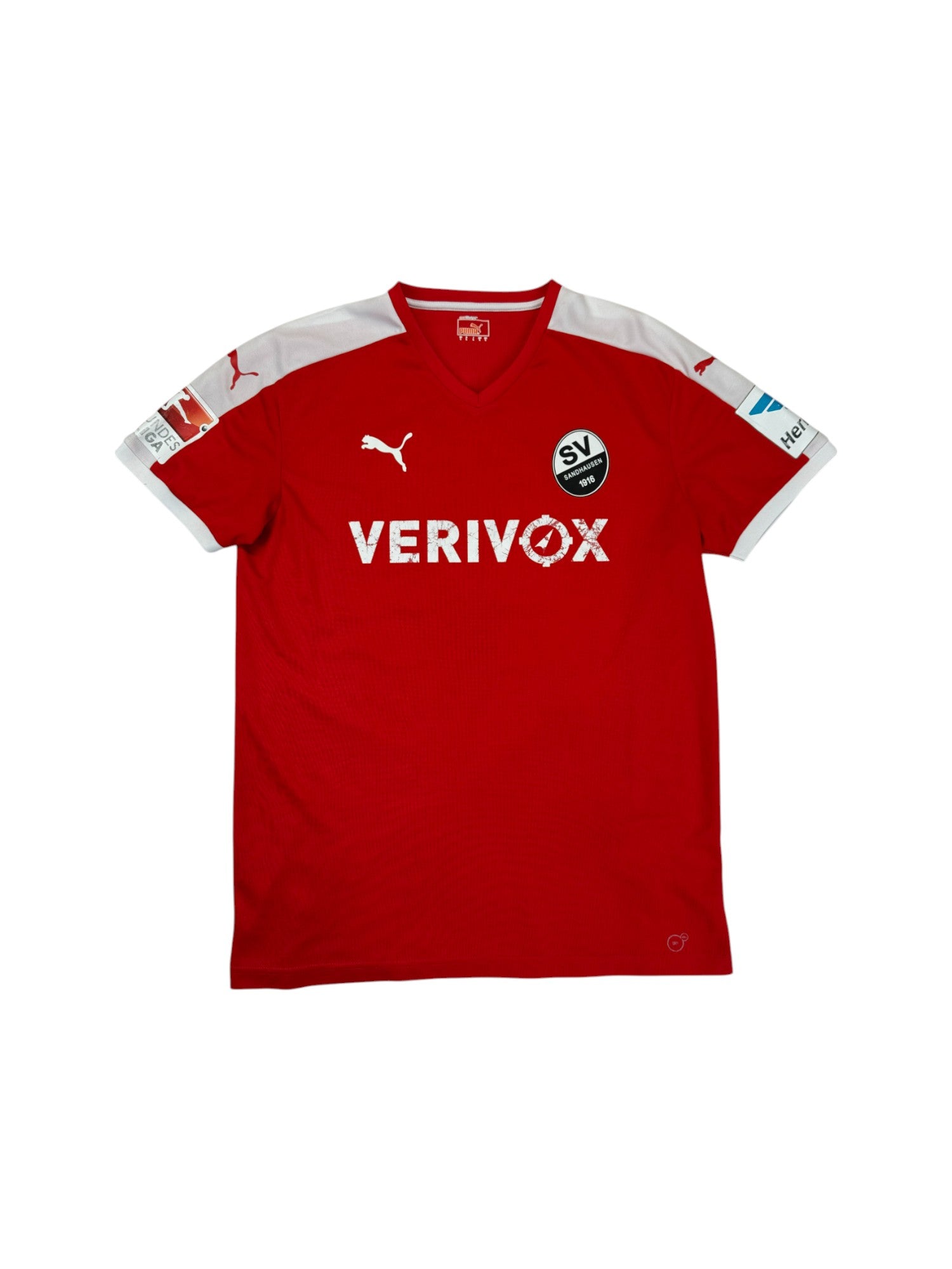 Puma Trikot 2015/16 SV Sandhausen #14 Kister Verivox Rot L