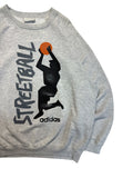 Rare! 90s Adidas Sweater Streetball Made In Greece Grau M
