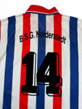 Vintage Masita Trikot 90s Otto B.S.G. Norderstedt Weiß Blau XL/XXL