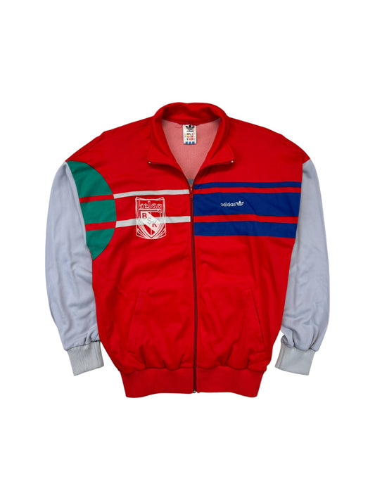 Vintage Adidas Sportjacke 80s Kelag BSK Askö Kärnten Made In Austria Rot 46 S-M