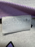 90s Adidas Sweater Crewneck "Natural Grey" Grau Flieder D5 S