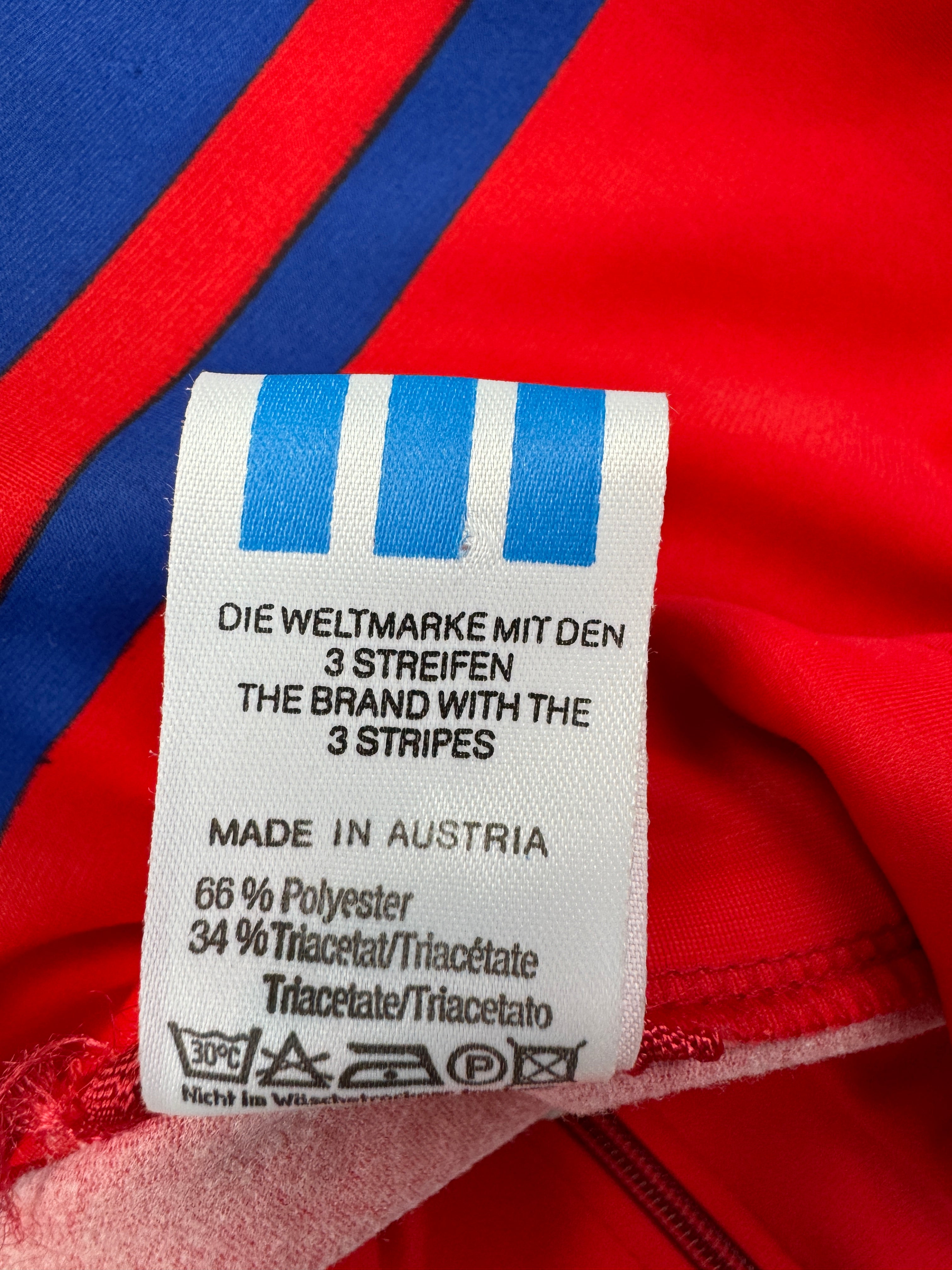Vintage Adidas Sportjacke 80s Kelag BSK Askö Kärnten Made In Austria Rot 46 S-M