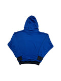 90s Adidas Hoodie "Long Jump" Made In Singapore Blau D7 L