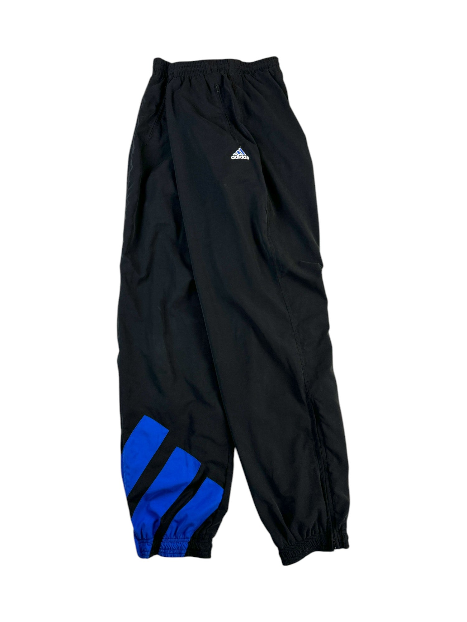Vintage Adidas Jogginghose Late 90s Basic Schwarz Blau (D9) XL-XXL - RareRags
