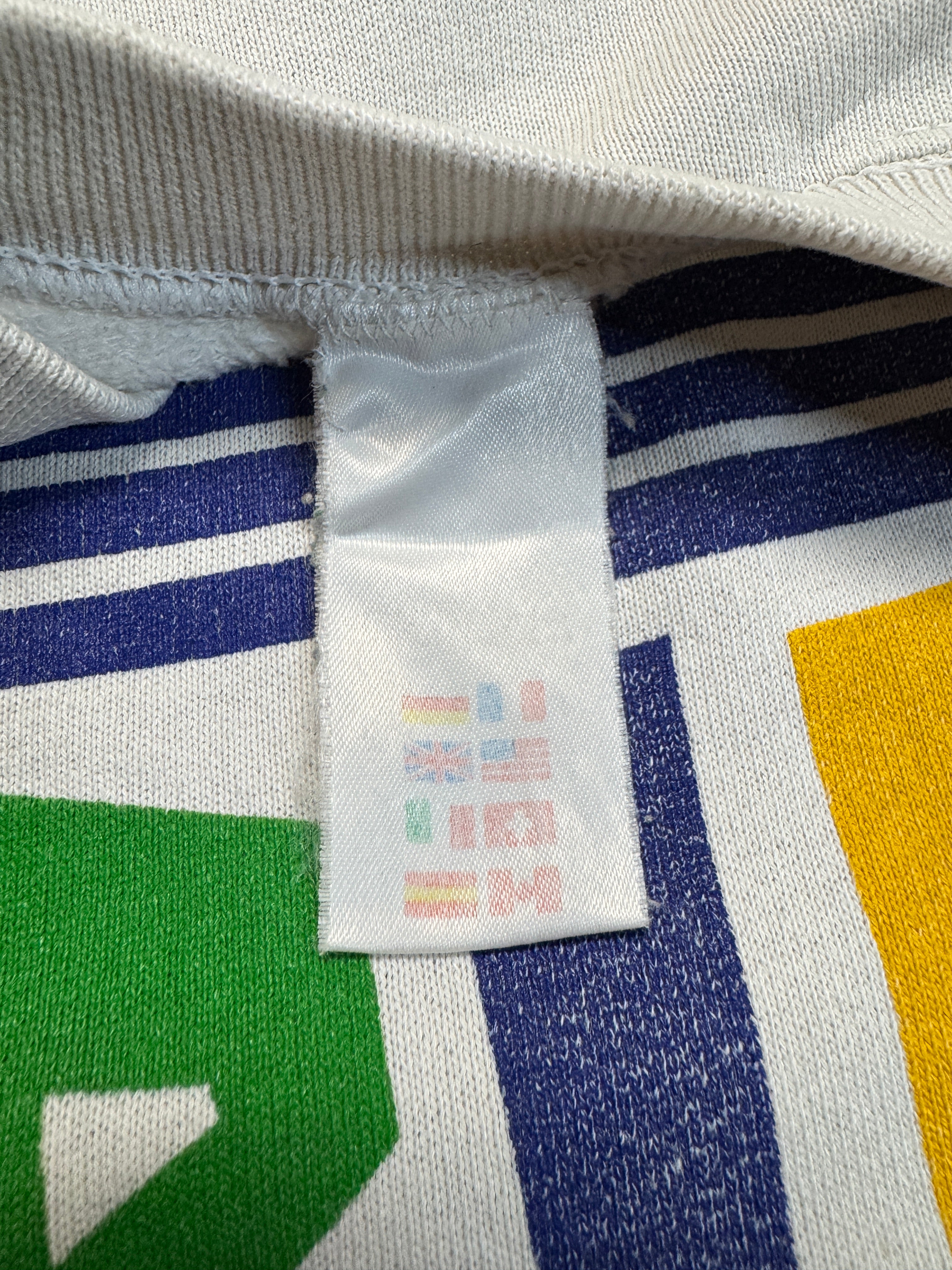 Rare! 80s Adidas Sweater Crewneck Berlin Marathon Weiß S-M