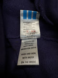 90s Adidas Sweater "Asking for quality" Colorblocked Lila D4 S-M