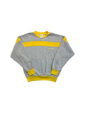 80s Adidas Sweater Crewneck Made In Singapore Grau Gelb D5 S