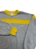 80s Adidas Sweater Crewneck Made In Singapore Grau Gelb D5 S