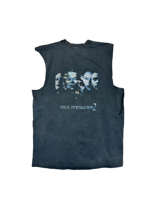 Fruit Of The Loom Shirt Cut Off 2002 Movie Promo Final Destination 2 Schwarz L