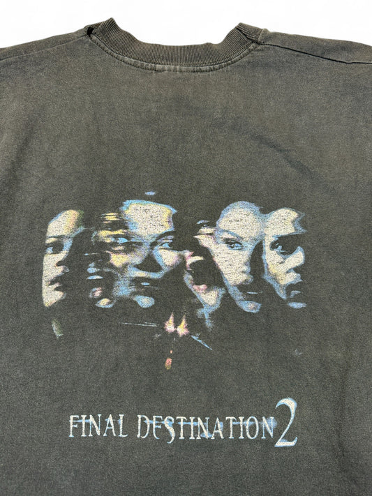 Fruit Of The Loom Shirt Cut Off 2002 Movie Promo Final Destination 2 Schwarz L
