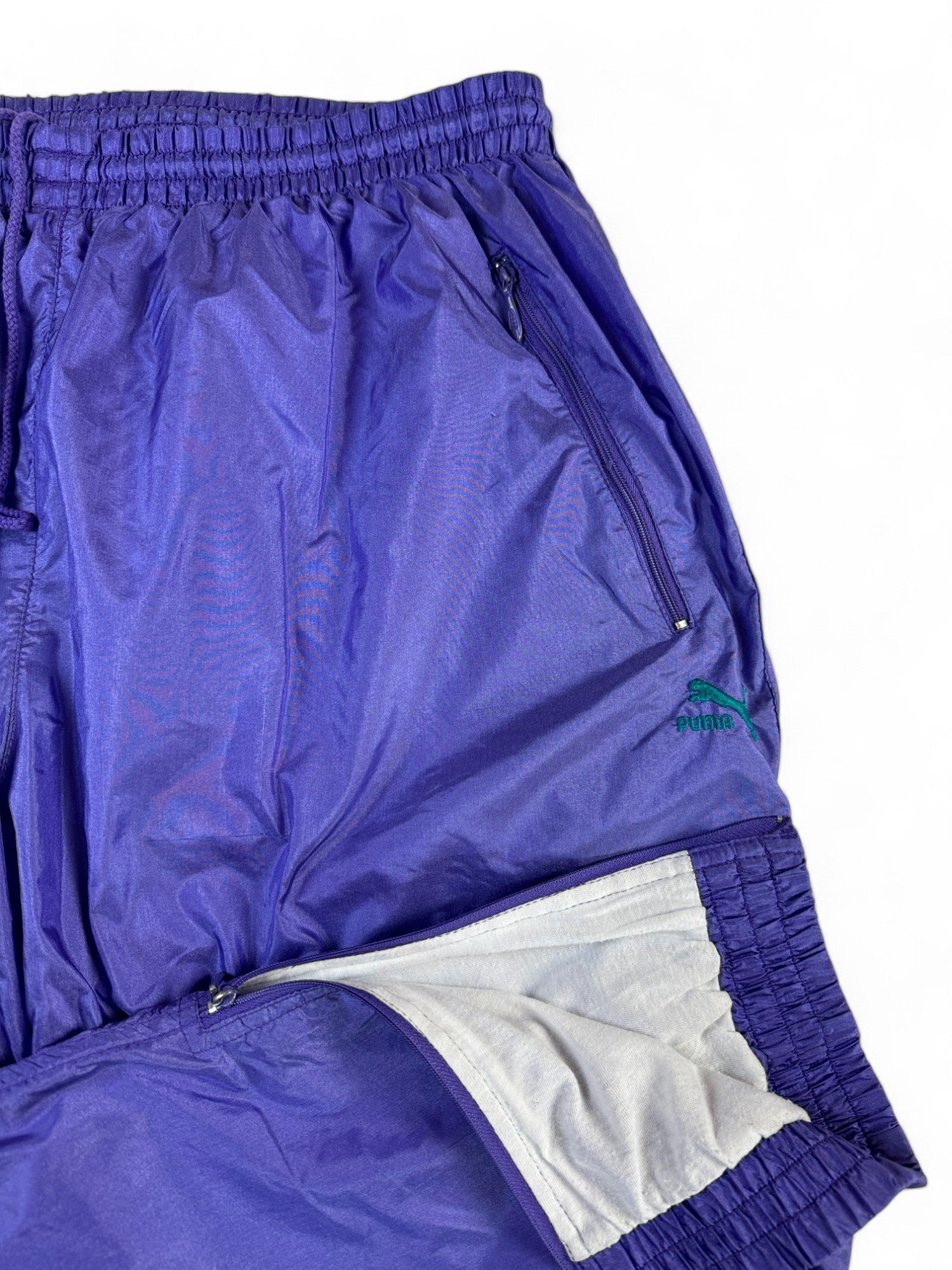 Vintage Puma Jogginghose 90s Basic Made In Korea Lila XXL - RareRags