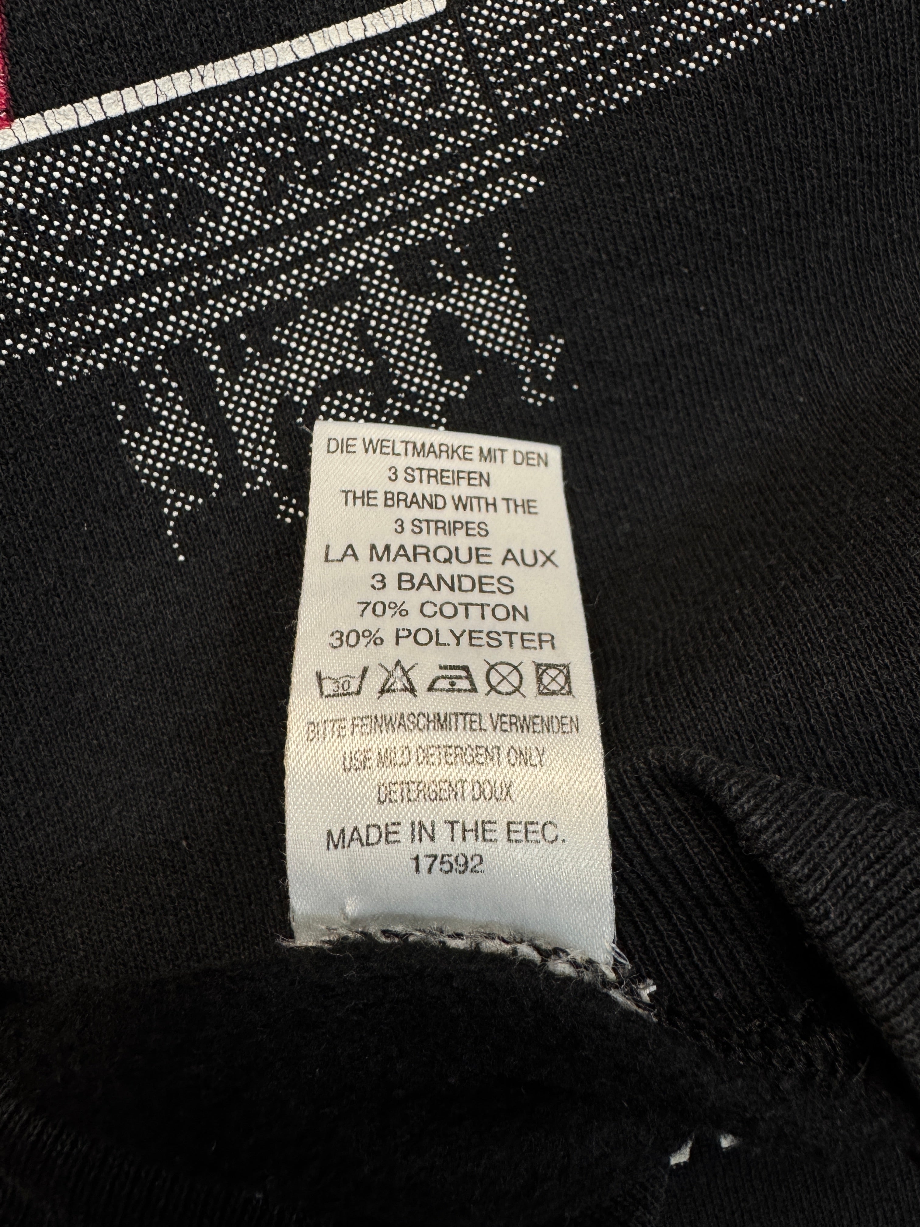 Rare! 80s Adidas Sweater Crewneck Raglan Berlin Marathon Made In The EEC. Schwarz M