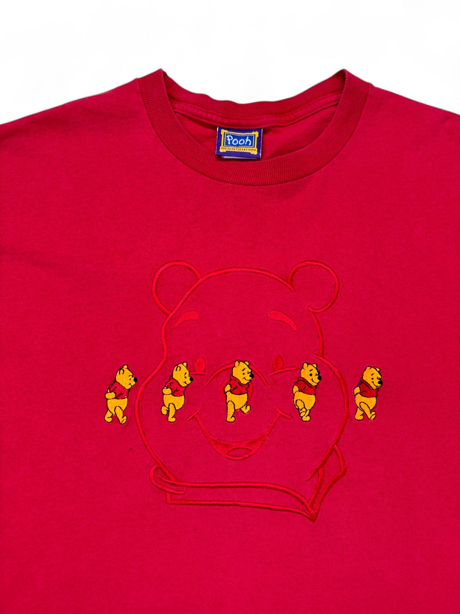 Vintage Winnie The Pooh Shirt Bestickt Made In USA Rot L