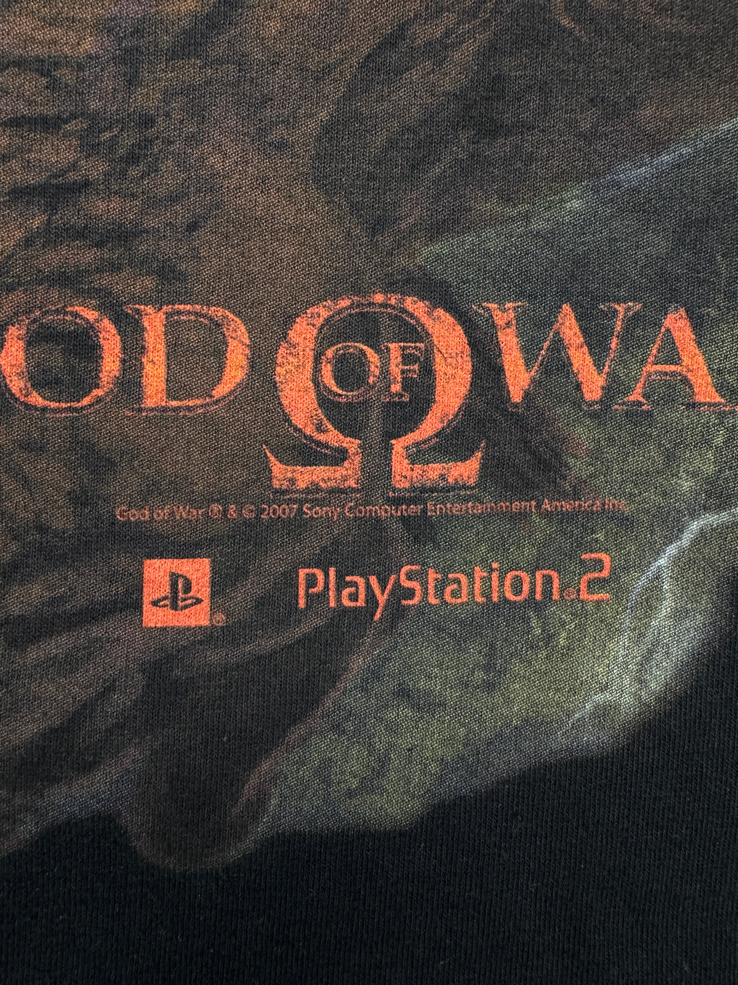 Anvil Shirt 2007 God Of War PlayStation Game Kratos Schwarz L