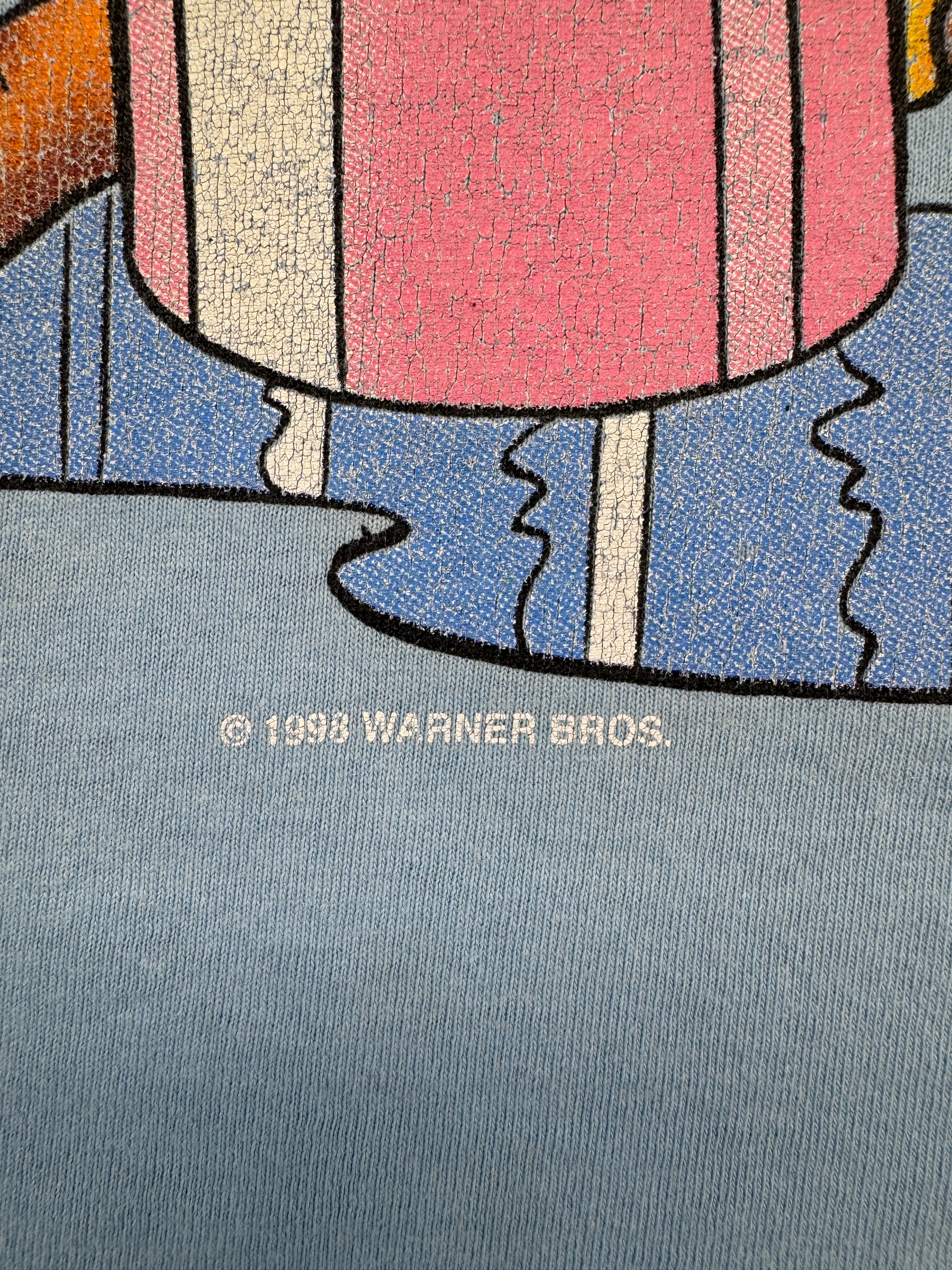 Vintage Warner Bros. Shirt 1998 Looney Tunes Tweety Hellblau XL