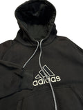 90s Adidas Hoodie Basic Schwarz D4 S