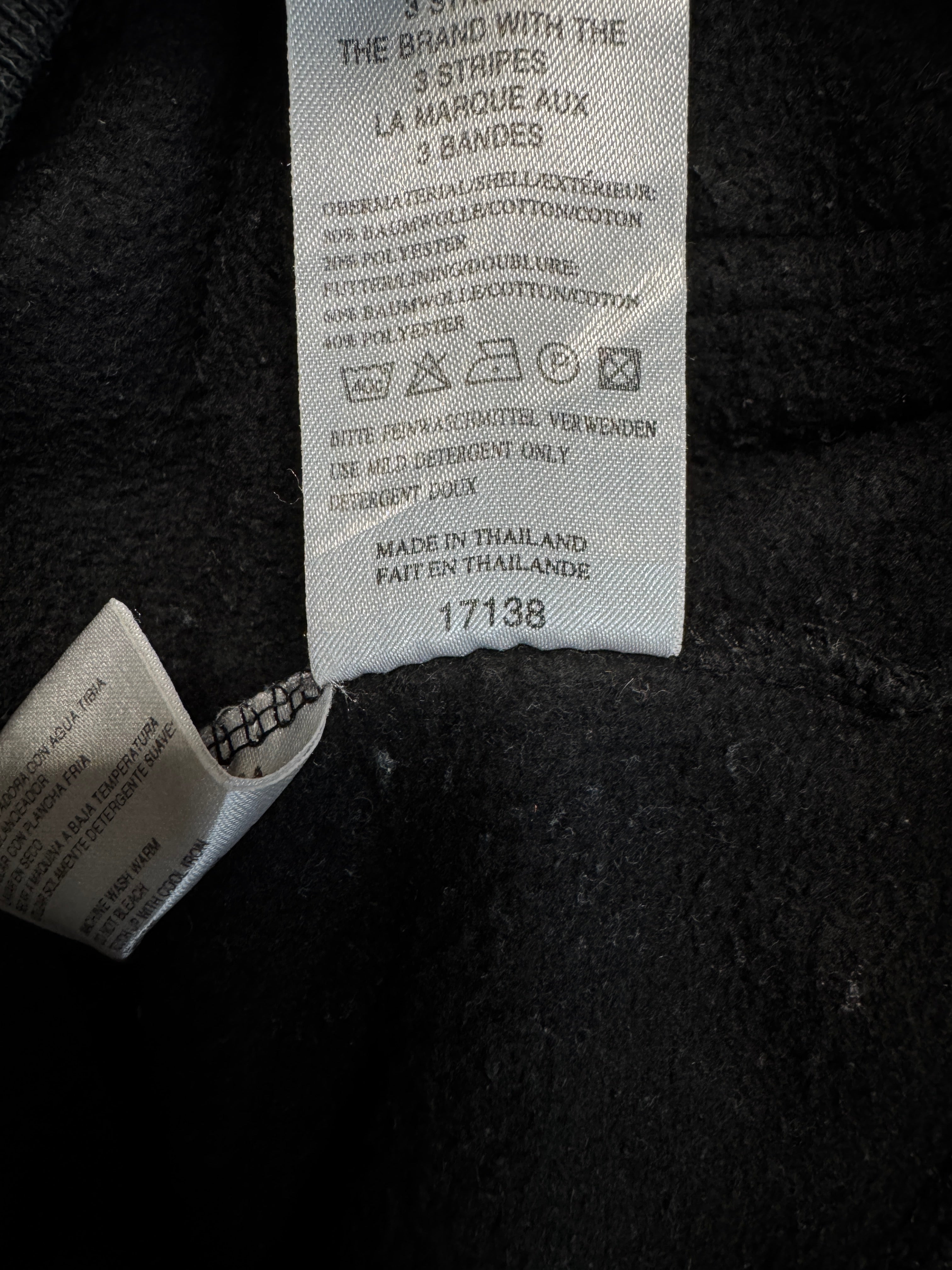 90s Adidas Hoodie Basic Schwarz D4 S