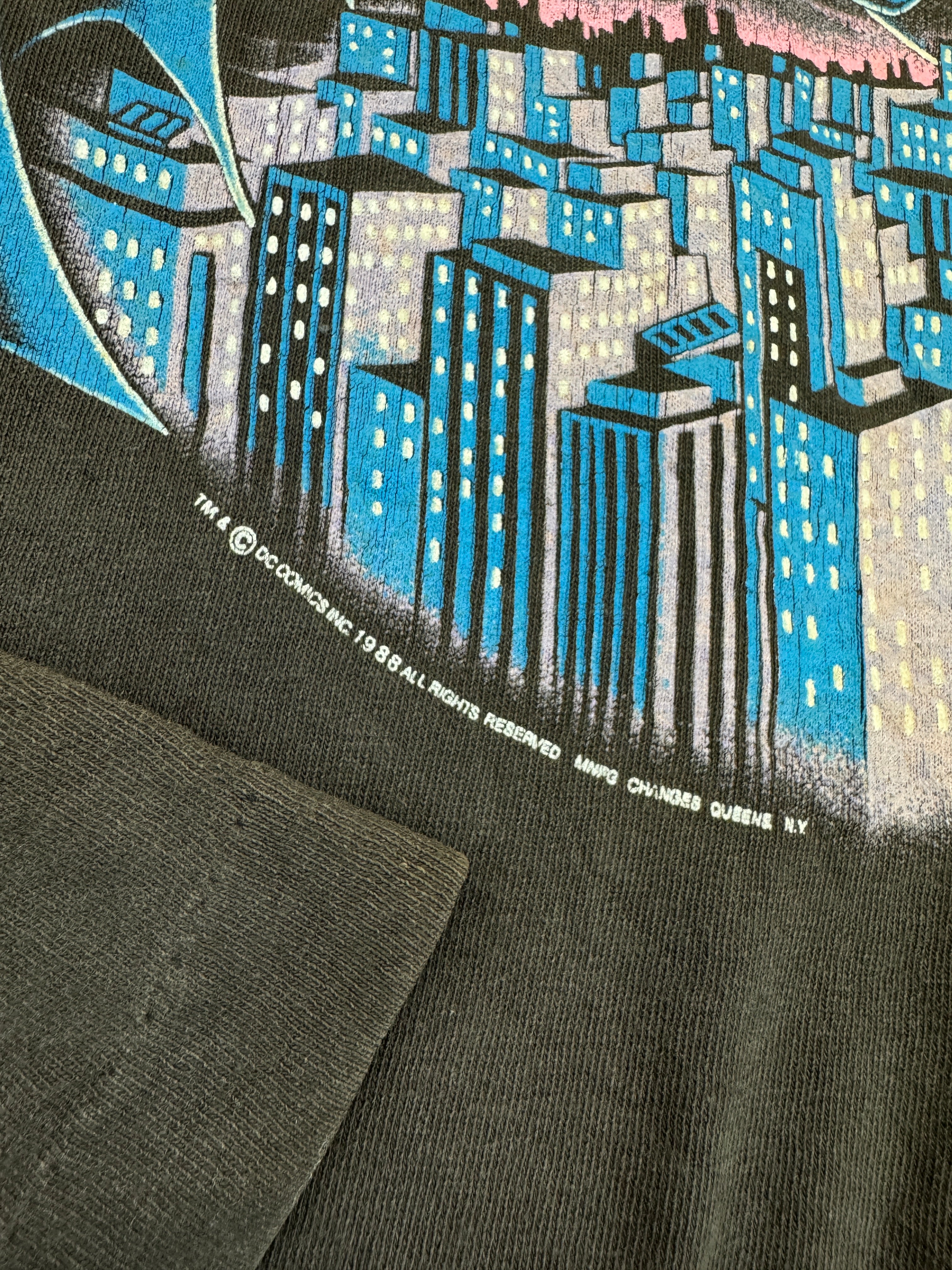 Vintage Changes Shirt 1988 DC Comics Batman Single Stitch Made In USA Schwarz XL