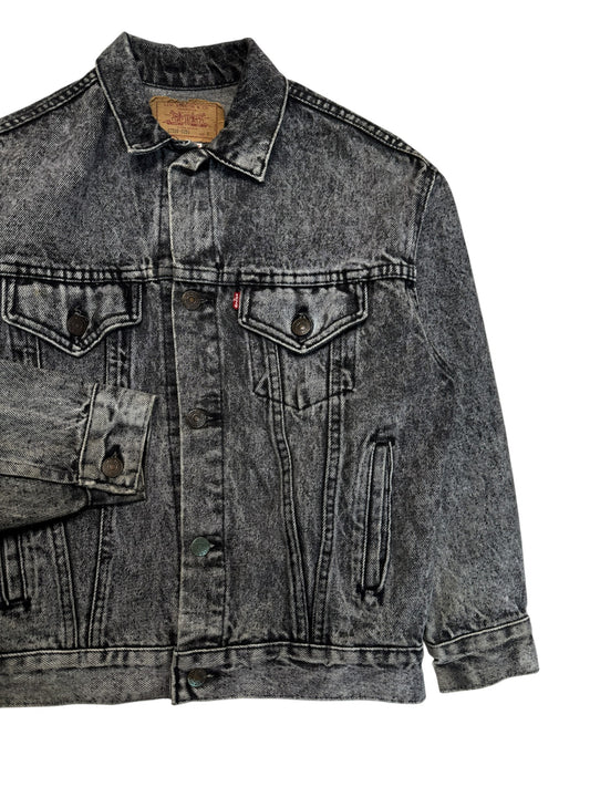1987 Levis Trucker Jacket Made In USA Grau S-M