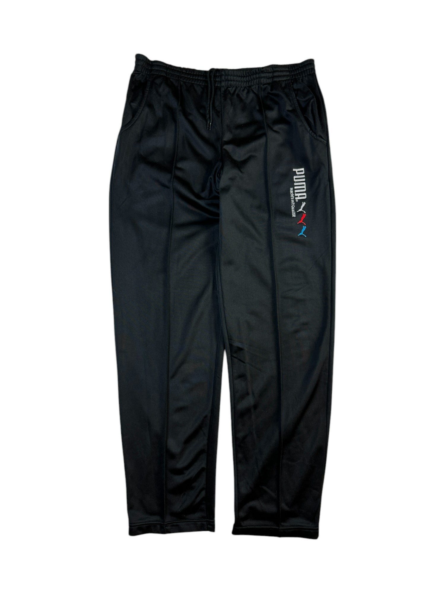 Vintage Puma Jogginghose 90s "Machs mit Qualität" Schwarz 32" - RareRags