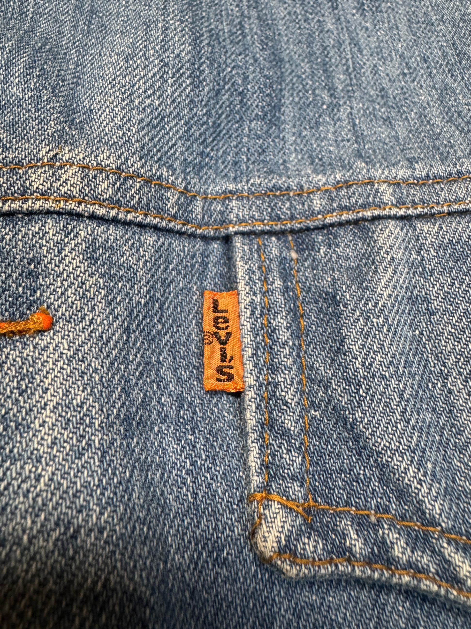 70s Levi’s Orange Tab Safari Chore Jacket 645 Made In USA Blau M - RareRags