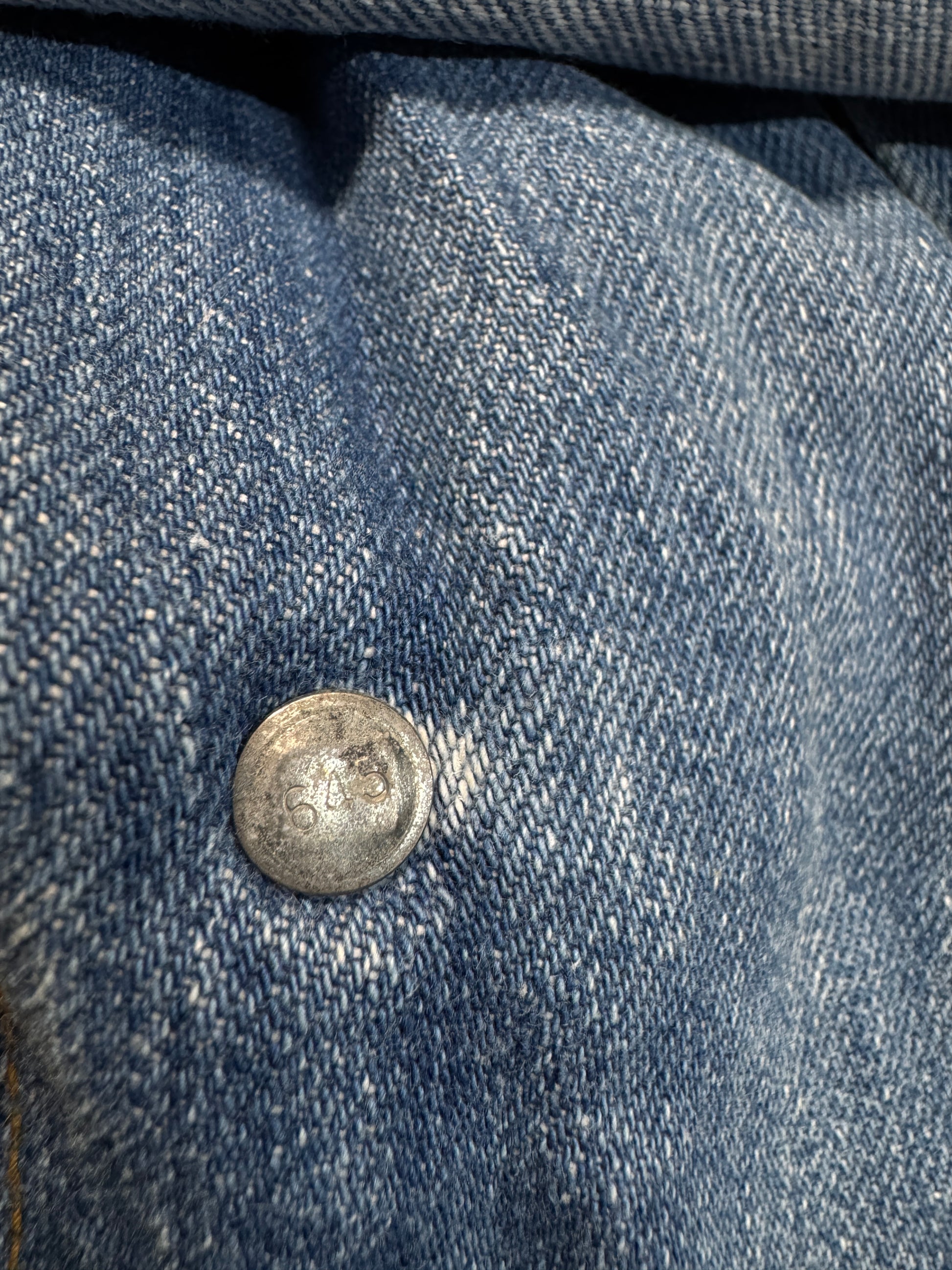 70s Levi’s Orange Tab Safari Chore Jacket 645 Made In USA Blau M - RareRags