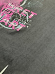 Vintage WWE Shirt 1992 Bret Hart Hitman WWF Paperthin Single Stitch Schwarz M-L