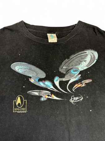 Vintage Champ Shirt 1996 Star Trek 30 Years Schwarz XXL
