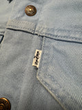 60s/70s Levis Type III Trucker Jacket White Tab Big E 529 Made In USA Hellblau 40 S-M