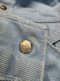 60s/70s Levis Type III Trucker Jacket White Tab Big E 529 Made In USA Hellblau 40 S-M