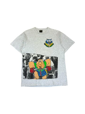 Vintage Changes Shirt 1991 Flintstones "Tour de Bedrock" Made In USA Single Stitch Grau XL