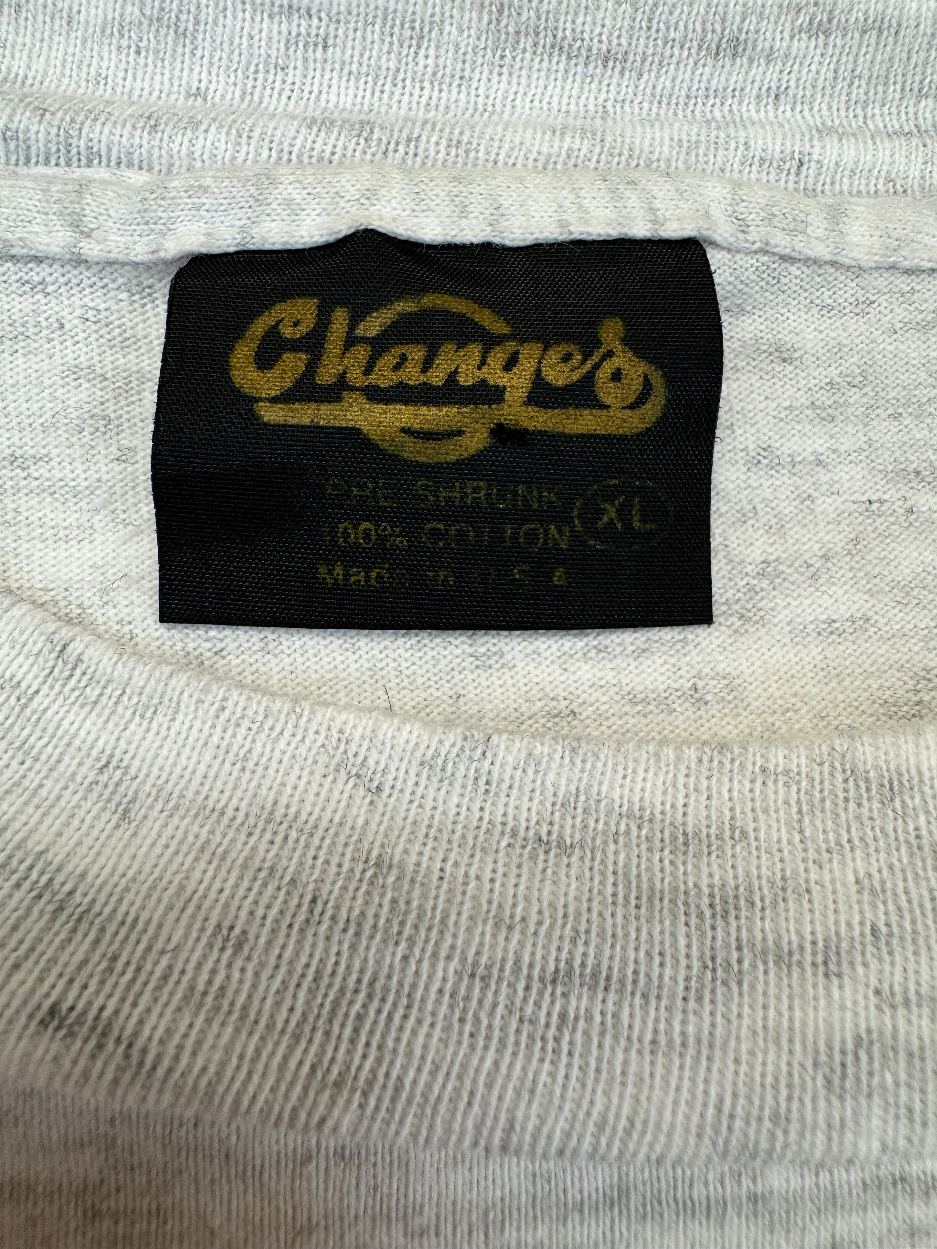 Vintage Changes Shirt 1991 Flintstones "Tour de Bedrock" Made In USA Single Stitch Grau XL