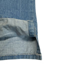 70s Levis Western Hemd Orange Tab 73 Made In USA Blau 16 M-L - RareRags