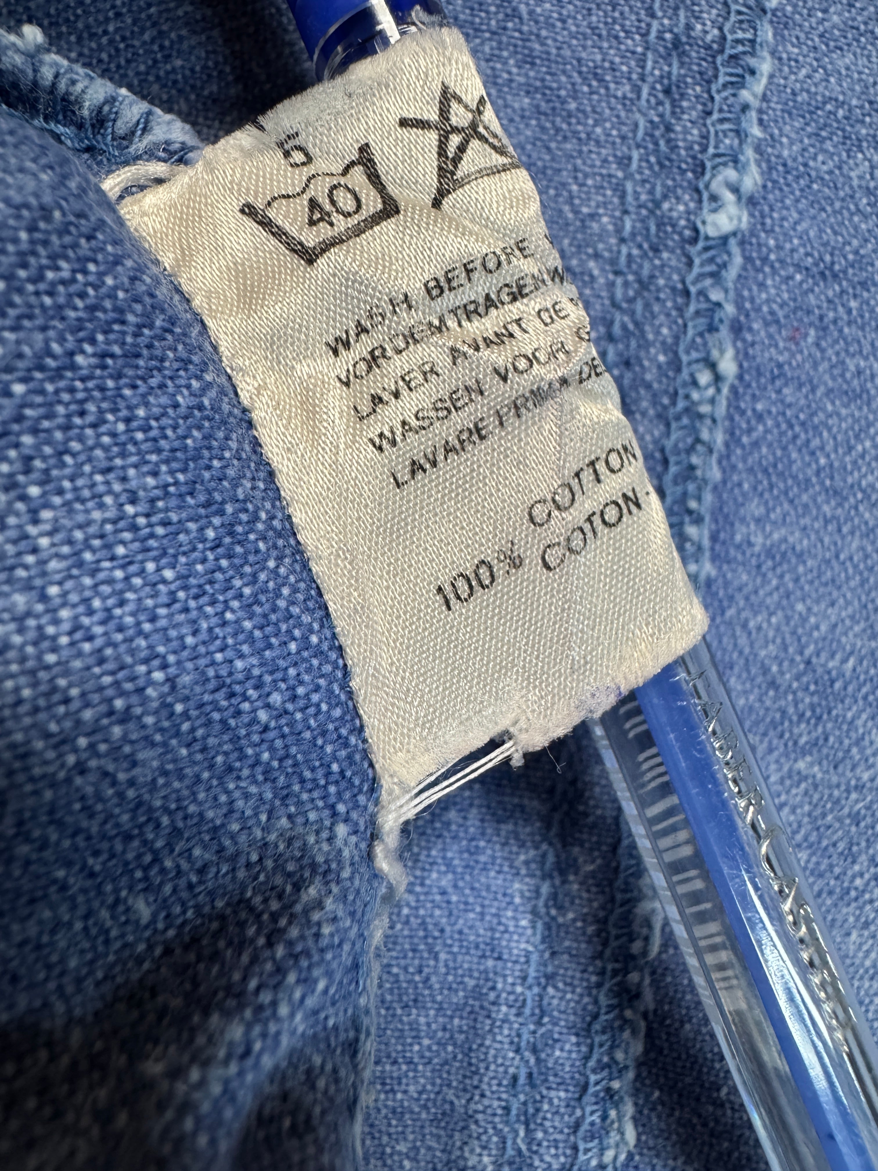 70s Levis Jeansjacke White Tab Snap Button Blau S-M - RareRags