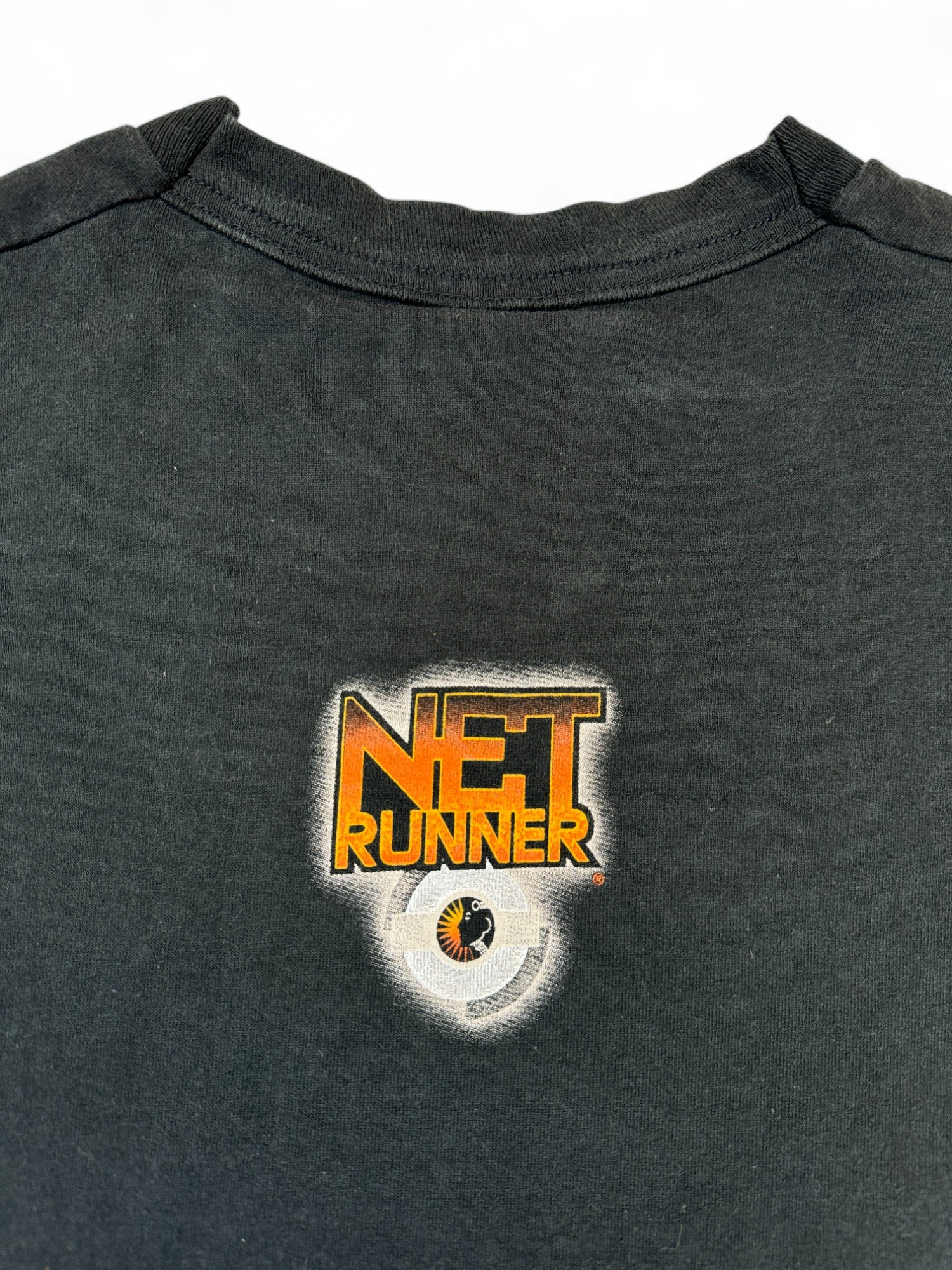 Vintage Fruit Of The Loom Shirt 1996 Net Runner Card Game Single Stitch Made In USA Schwarz XL