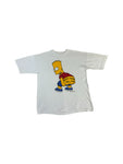 Vintage The Simpsons Shirt 90s Bart "Don't tread on me" Weiß M-L