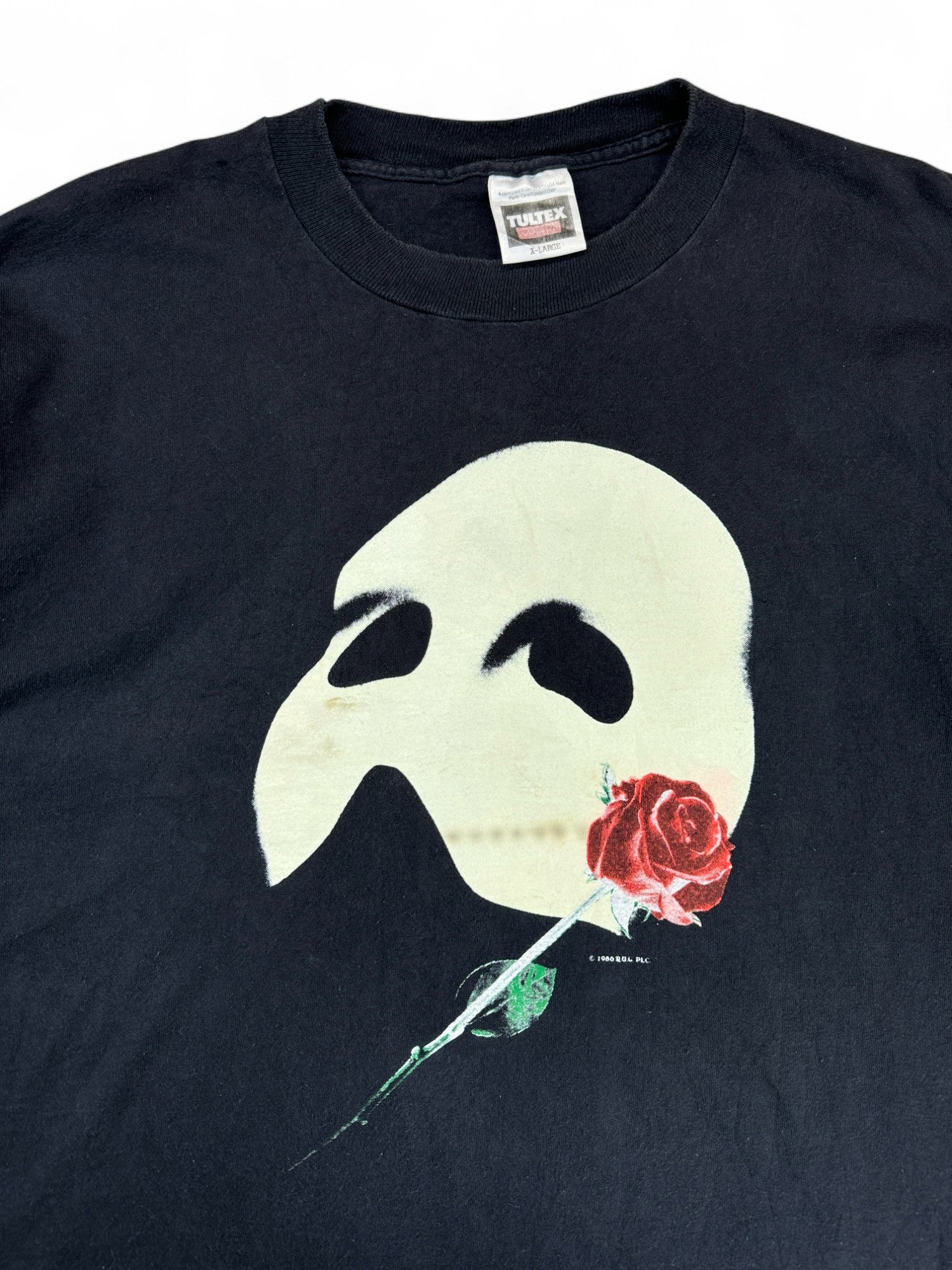 1986 Tultex Shirt  Phantom Der Oper Single Stitch Schwarz XL