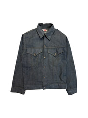 70s Levis Kids Faux Denim Jacket Grau/Schwarz 14 XXS-XS - RareRags