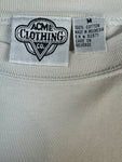 Vintage ACME Clothing Shirt 90s Looney Tunes "roadrunner and coyote" Weiß M