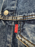 80s Levis Cut-Off Jeansweste Blau M - RareRags