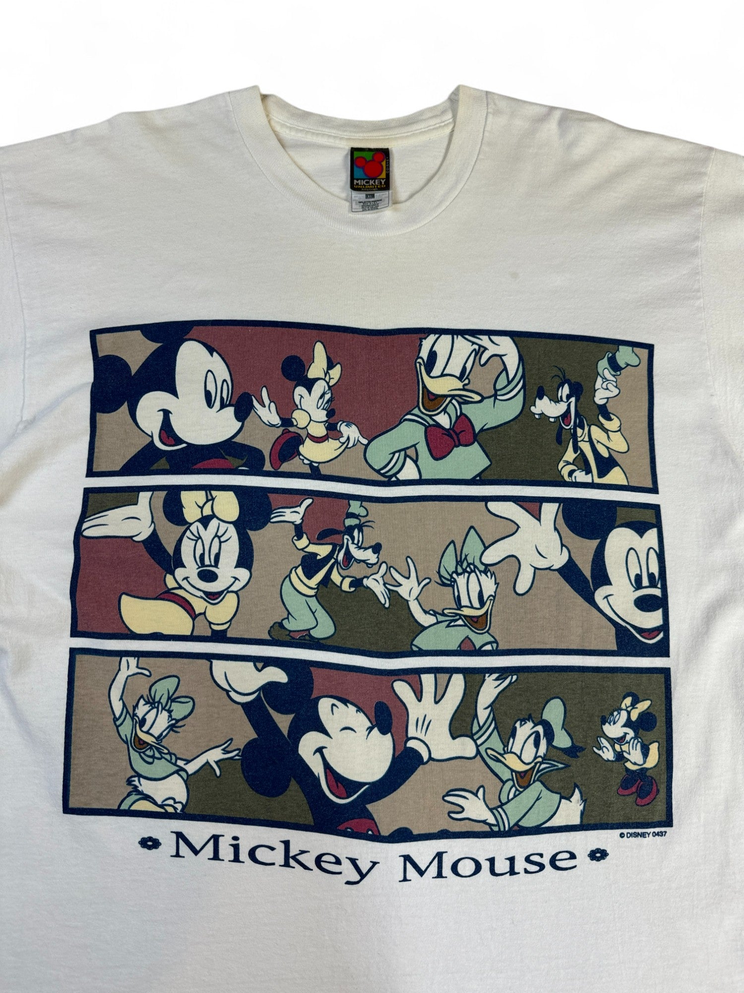 Vintage Mickey Unlimited Shirt 90s By Jerry Leigh Single Stitch Sleeve Made In USA Weiß XL