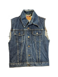 70s Levis Damen Cut-Off Jeansweste Blau 34 XS-S - RareRags