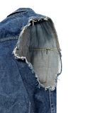 70s Levis Damen Cut-Off Jeansweste Blau 34 XS-S - RareRags