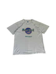 Vintage Hard Rock Cafe Shirt 90s San Diego Single Stitch Made In USA Weiß L