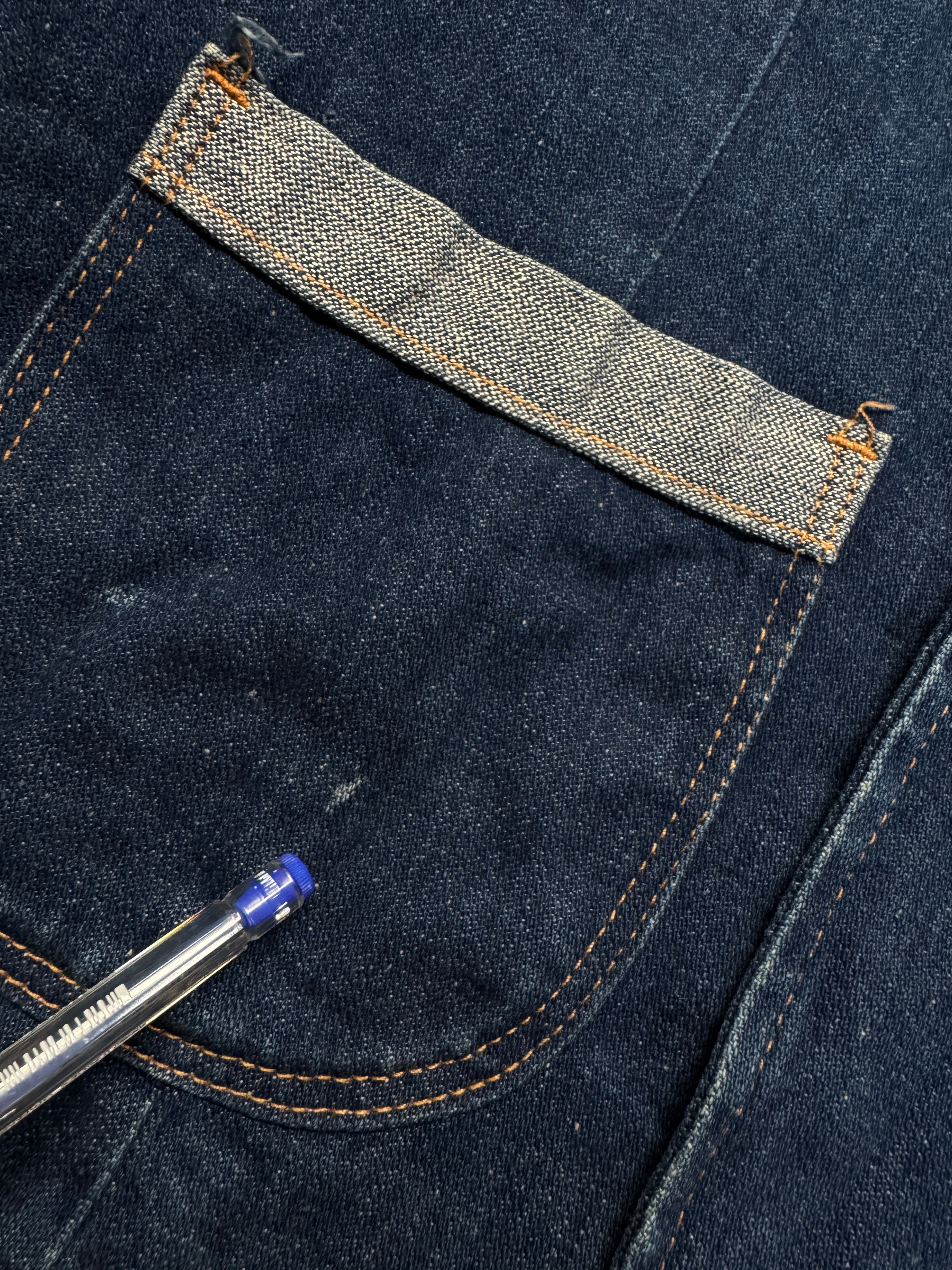 70s Wrangler Denim Blazer Junior Misses Blau S - RareRags