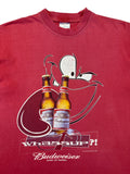 B&C Shirt 2001 Budweiser "Whassup?!" Anheuser-Busch Rot L