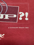 B&C Shirt 2001 Budweiser "Whassup?!" Anheuser-Busch Rot L
